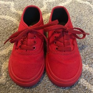 Red Toddler Vans
